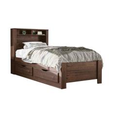 Imagem de Cama Solteiro Invicta C 2 Gavetas Ebano Santos Andira