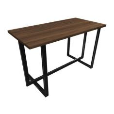 Imagem de Mesa Halden C/ Tampo 120 X 60 Cm Escritório Preto/Villandry - Genus Mó