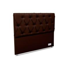 Imagem de Painel de Cama Box Estofada Murat Facto Brown Queen - Courano Marrom - Ortobom