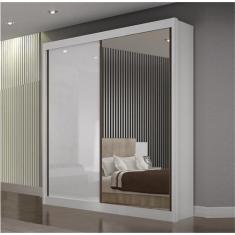 Imagem de Guarda Roupa com Espelho 2 Portas 3 Gavetas São Paulo - Leifer