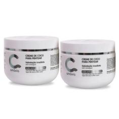 Imagem de Kit 2 Cremes De Pentear Vegan Coconut Amavia Hidrata Hair - Amávia