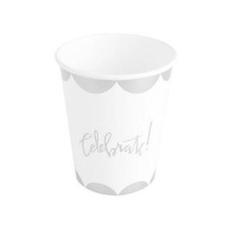 Imagem de Copo Papel Biodegradável Celebrate Prateado - PCT 10 und