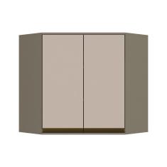 Imagem de Modulo Cozinha Henn Connect Armario Canto Obliquo 2 Portas Duna Cristal