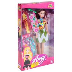 Imagem de Boneca Amy Closet Style com 4 Lindos Vestidos Tipo Barbie