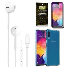 Imagem de Capa Samsung A50 + Fone De Ouvido Tipo C + Película 3D - Armyshield