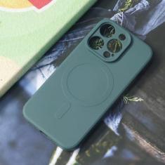 Imagem de Capa de silicone líquido para iphone 15 11 12 13 14 pro max mini x xr xs plus telefone magnético capa de carregamento sem fio, verde escuro, para iphone 11pro