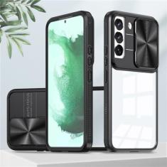 Imagem de Capa de proteção deslizante para câmera para Samsung Galaxy S22 Plus Ultra S20 S21 FE A12 A13 A03 A02S A03S A53 A73 S23 Capa à prova de choque, preta, para Samsung A03S 164