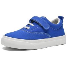 Imagem de rosyclo Tênis de lona para meninos e meninas, tênis de caminhada para crianças pequenas, leves, respiráveis, antiderrapantes, macias, ajustáveis, para bebês, meninos, meninas, uso ao ar livre, casual,