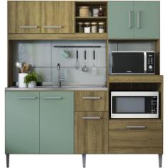Imagem de Cozinha Compacta Mademovel 2203 Jasmine 200x186x52cm