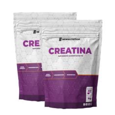 Imagem de 2x Creatina Monohidratada New Nutrition 1kg, Sem Sabor