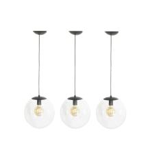 Imagem de Kit 3 Pendente Redondo Esfera 30Cm  E Vidro Cristal Madelustre