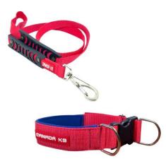 Imagem de Coleira Com Fecho Em Nylon + Guia Para Cães De Grande Porte - Canadá K