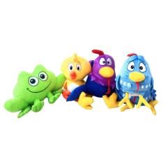 Imagem de Pelúcias Galinha Pint. Galo Pintinho Sapo - 04 Personagns