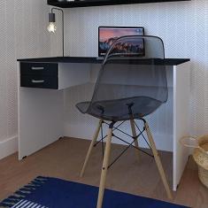 Imagem de Escrivaninha 2 Gavetas Arvo Bramov Branco/preto