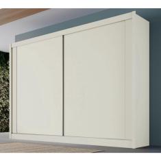 Imagem de Guarda Roupa Casal Creta C-2 Portas 100 % Em Mdf Off White Móveis Europa