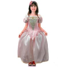 Imagem de Fantasia Bela Adormecida Infantil Luxo Com Tiara - Fantasias Carol CM,