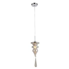 Imagem de Pendente De Vidro Organika 26Cmx15cm Bella Iluminação Champagne