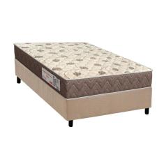 Imagem de Conjunto Box Solteiro: Colchão Espuma Orthoflex D28 Comfortpedic + Base crc Suede Clean(88x188)