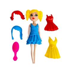 Imagem de Boneca Maggie Fashion + Acessórios - Plástico 16cm