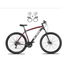 Imagem de Bicicleta Aro 29 Ksw Xlt 24v Freios Hidráulicos Garfo Suspensão Mtb - Preto/Vermelho/Branco