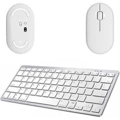 Imagem de Mouse, Teclado Bluetooth Galaxy Tab S8 5G SM-X706 11" Branco - BD Net 