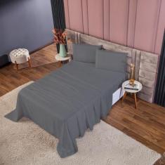 Imagem de Jogo De Cama 4 Peças 400 Fios Queen Em Ponto Palito - Charme Do Lar