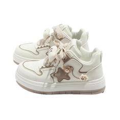 Imagem de Star Shoes Tênis de caminhada feminino cabeça grande Y2K estética fofa estrelas grossas presente peixe urso gato pingentes tecido premium acolchoado palmilha confortável antiderrapante EUA 4-8,