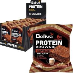 Imagem de Kit c/ 10und Protein Brownie Cappuccino belive Zero 40g