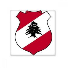 Imagem de Decalque brilhante de ejo de cerâmica com emblema nacional da Ásia do Líbano