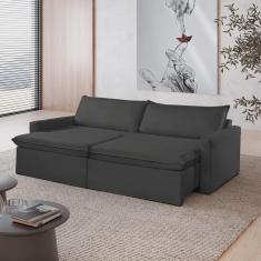 Imagem de Sofá Cama Retrátil e Reclinável 220cm Marselha