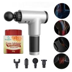 Imagem de Kit Massageador Elétrico Portátil Profissional + Creme Esfoliante Revi