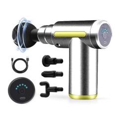 Imagem de Massageador Elétrico Mini Fascial Gun 6 Níveis - Prata Nº17 - Smart Te