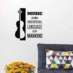 Imagem de Adesivo de Parede Music Is The Universal Language of Mankind