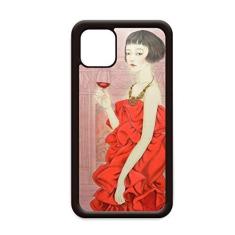 Imagem de Capa vermelha com pintura chinesa para iPhone 12 Pro Max para Apple Mini Mobile Case Shell