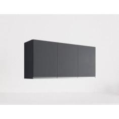 Imagem de Armário Aéreo Cinza  P/ Cozinha Andreia 120cm C/ 3 Portas - Ajl Móveis