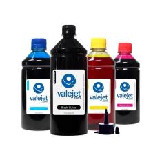 Imagem de Kit 4 Tintas HP Deskjet GT 416 Black 1 Litro Coloridas 500ml Valejet