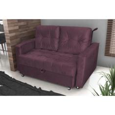 Imagem de Sofá Cama Drika Veludo Rose E431 - Matrix