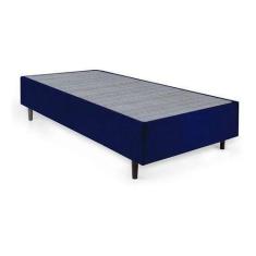 Imagem de Base Box Casal Suede Azul 138 X 188 X 40 - Bueno Sono Cama & Colchão