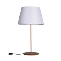 Imagem de Abajur de Mesa Slim 68cm Castanho Cúpula  Madelustre