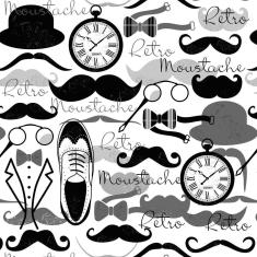 Imagem de Papel De Parede Lavável Moustache  E  12M
