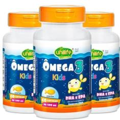 Imagem de Kit 3 Ômega 3 Kids - 60 Capsulas Unilife