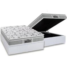 Imagem de Cama Box Baú Casal: Colchão Anatômico Probel D45 / EP Guarda Costas PróExtreme Plus + Base CRC Courano White(138x188)