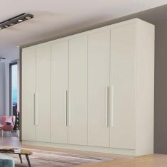 Imagem de Guarda Roupa Casal 6 Portas 4 Gavetas mdf Oslo Made Marcs Off white