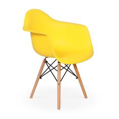 Imagem de Conjunto 02 Cadeiras Charles Eames Wood Daw Com Braços Design - 