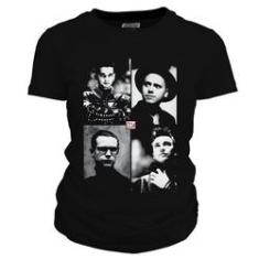 Imagem de Camiseta feminina 100% algodão DASANTIGAS estampa Depeche Mode - 101 em serigrafia.