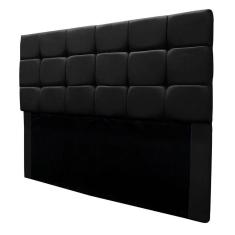 Imagem de Cabeceira Cama Box Estofada Solteiro 90 Cm Bianca Suede preto
