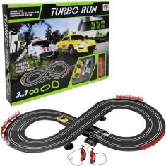 Imagem de Pista Autorama Elétrica Com 2,80 Metros Super Turbo Run Dm