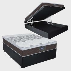 Imagem de Cama Box Bau Casal + Colchao New York (138x188x61) - Gazin