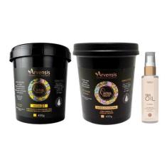 Imagem de Kit Arvensis Cachos Masc 2x1 Geleia Alta 450g + Óleo Tec Oil