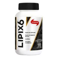 Imagem de Lipix 6 Óleo De Cártamo, Semente De Uva, Cafeína, Vitamina B3 E Minera